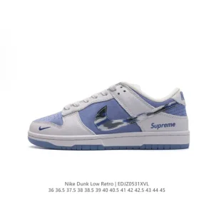 Supreme x Nike Dunk Low Royal Blue Exclusive Collaboration Sneaker