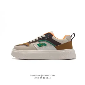 Gucci Rhyton Platform White Leather Men's Sneakers 2024