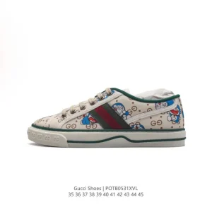 Gucci Tennis 1977 GG Canvas Sneakers Classic Vintage Style