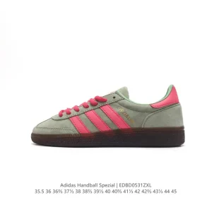 Adidas Handball Spezial Classic Leather Court Shoes with Rubber Sole