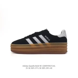 Adidas Gazelle Bold Retro Chunky Sole Sneakers in Classic Suede