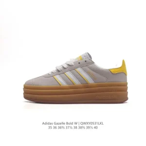 Adidas Gazelle Bold Chunky Sole Retro Suede Leather Sneakers