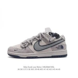 Nike Dunk Low Retro North Face Collaboration Vintage Basketball Skateboard Shoes