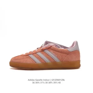Adidas Originals Gazelle Indoor Retro Classic Sneakers with Gum Sole