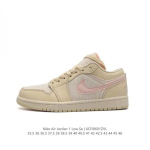Jordan Air Jordan 1 Low Retro Classic Leather Basketball Shoes