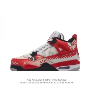 Jordan Air 4 Retro OG Black Cement Men's Basketball Shoes