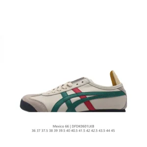 ASICS Onitsuka Tiger Mexico 66 Classic Leather Vintage Sneakers