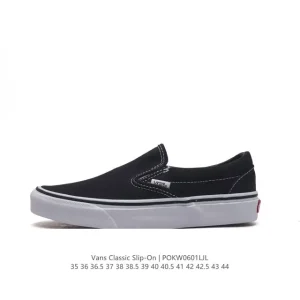 Vans Classic Slip-On Shoes - Unisex Canvas Skate Shoes for Men and Women
