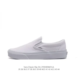 Vans Classic Slip-On Low Top Skate Shoes for Men and Women