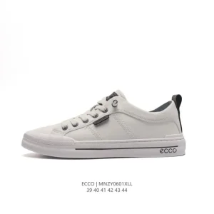 ECCO Men's Chunky Sole Leather Sneakers for Casual Wear