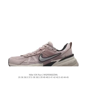Nike V2K Run Retro Running Shoes White Metallic Silver
