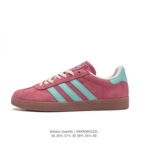 Adidas Gazelle Leather Women's Classic Casual Sneakers