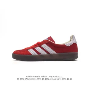 Adidas Originals Gazelle Indoor Retro Classic Sneakers with Gum Sole