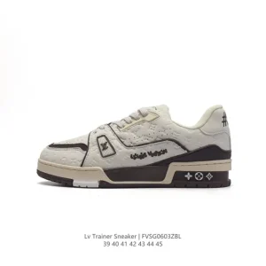 Louis Vuitton Trainer Low Sneaker Fashion Thick Sole Shoes