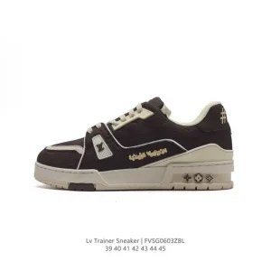 Louis Vuitton Trainer Sneaker Low Top Fashion Luxury Shoes