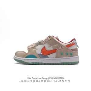 Nike Dunk Scrap Vintage Patchwork Low-Top Sneakers