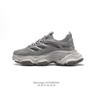 Balenciaga Paris Sneaker Men's Thick Sole Low Top Leather White Shoes
