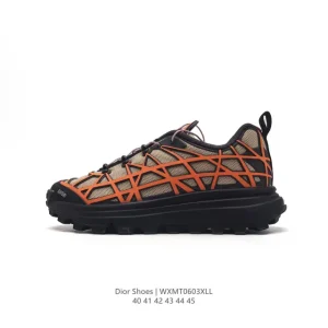 Dior Men's Low-Top Retro Vintage Style Casual Sneakers