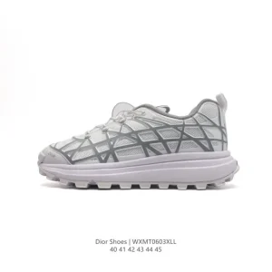Dior Men's Low-Top Retro Vintage Style Casual Sneakers