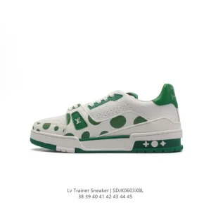 Louis Vuitton Trainer Sneaker Low Fashion Thick Sole Leather Shoes