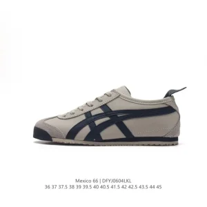 ASICS Onitsuka Tiger Mexico 66 Classic Leather Vintage Sneakers