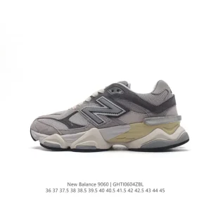 New Balance 9060 Grey Men's and Women's Comfortable Dad Shoes with Abzorb Cushioning