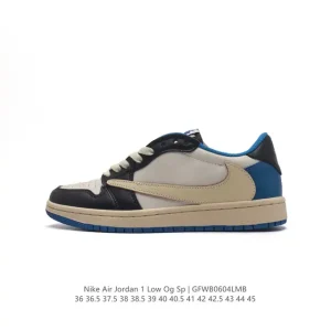 Jordan Air 1 Low OG SP Military Blue Reverse Swoosh Sneakers