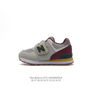New Balance 574 Kids Leather Retro Running Shoes