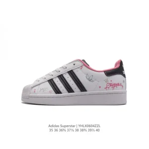 Adidas Superstar Classic Shell Toe Leather Sneakers for Women