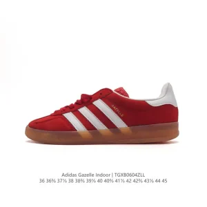 Adidas Originals Gazelle Indoor Retro Classic Sneakers with Gum Sole