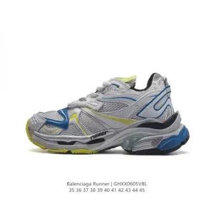 Balenciaga Runner Sneaker Full Diamond Low Top Retro Vintage Style Unisex Shoes