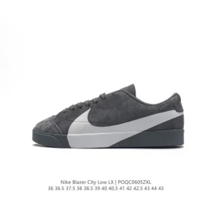 Nike Blazer City Low Lx 2024 White Leather Casual Sneakers