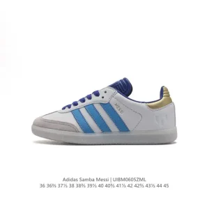 Adidas Samba Messi Indoor Boots Blue White Gold Limited Edition