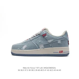 Nike Air Force 1 Low Denim Blue Casual Sneakers