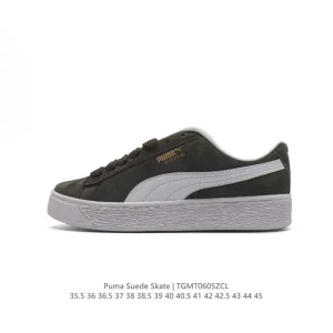 PUMA Suede Skate Low Top Retro Lightweight Breathable Skateboarding Shoes for Men and Women
