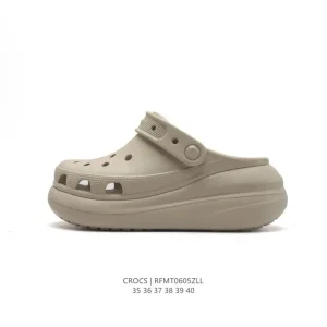 Crocs Women's Thick Sole Platform Sandals for Summer Beach