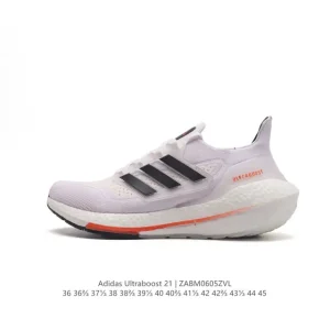 Adidas Ultraboost 21 Running Shoes for Men and Women with Primeblue Boost Cushioning