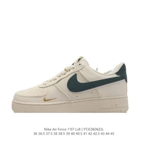 Nike Air Force 1 07 Low White Leather Casual Sneakers for Men and Women
