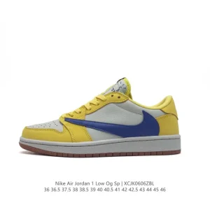 Jordan Air 1 Low OG SP Military Blue Reverse Swoosh Sneakers