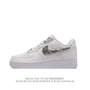 Nike Air Force 1 '07 Low Leather Sneakers with Air Cushion