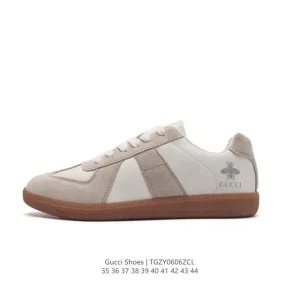 Gucci Rhyton Vintage White Leather Sneakers for Men and Women
