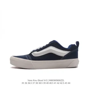 Vans Knu Skool VR3 LX Bread Shoe in Classic Black and White