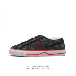 Gucci Tennis 1977 GG Canvas Sneakers Vintage Unisex Shoes