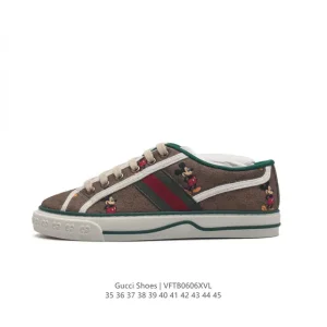 Gucci Tennis 1977 Canvas Sneakers Classic Vintage Unisex Shoes