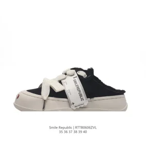 Smilerepublic Chunky Sole Canvas Shoes with Smile Design