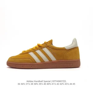 Adidas Handball Spezial Retro Leather Sneakers with Gum Sole