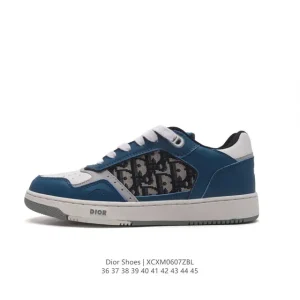 Dior B27 Oblique Galaxy Low Top Sneakers in White Leather