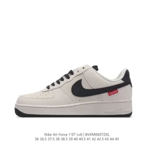 Nike Air Force 1 '07 Low White Leather Casual Sneakers for Men and Women