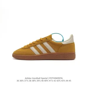 Adidas Handball Spezial Classic Retro Leather Sneakers with Rubber Sole