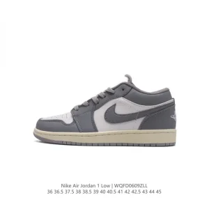 Jordan Air AJ1 Low Retro Basketball Shoes Black White Leather